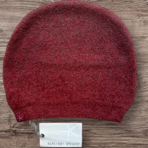 Barefoot Dreams Accessories - Barefoot Dreams CozyChic Knit Lite Confetti Beanie Crimson-RoseWood